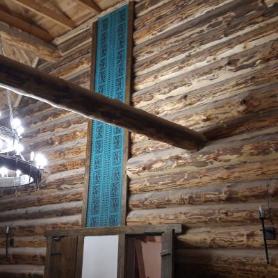 Шліфовка зрубів всередині